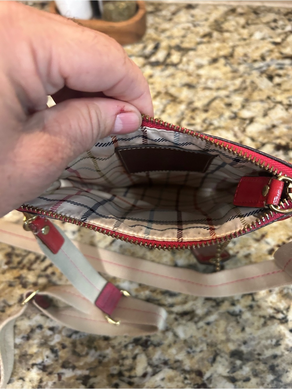 Coach Y2K Heritage Pink Stripe Slim Crossbody Messenger bag - Picture 8 of 10